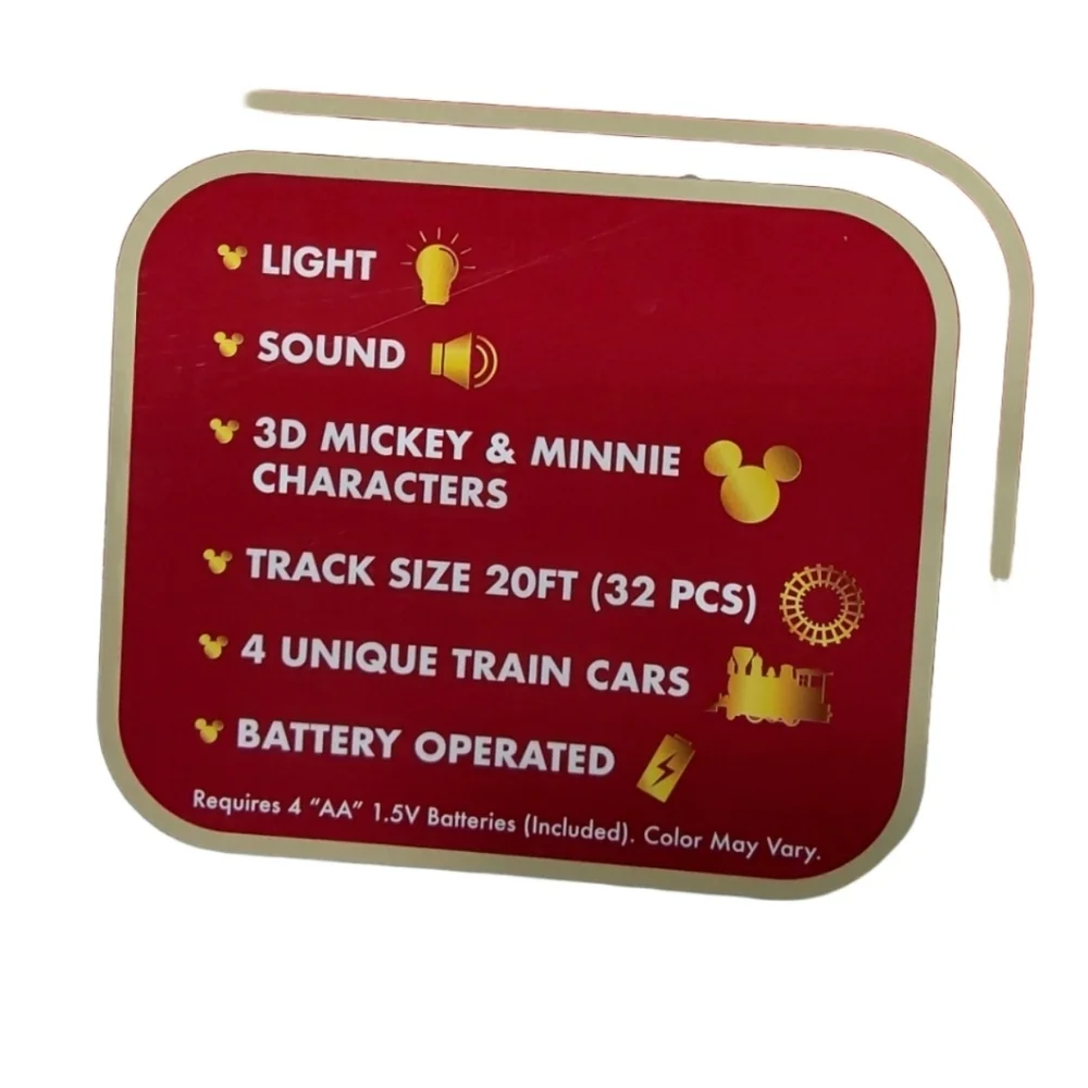 MIKEY MOUSE HOLIDAY EXPRESS CHRISTMAS 36‎ PIECES SERIES 3 TRAIN SET AGE 8+